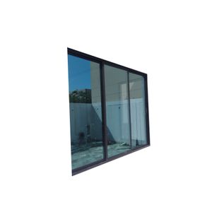 Black Three Panel Window Slider
